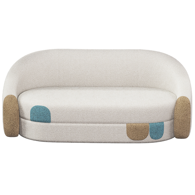 Дизайнерский Диван Undina Молочный Песочный Голубой во Владивостоке | Loft Concept 