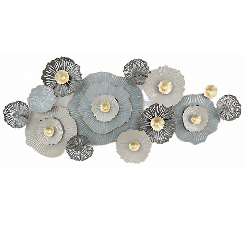 Панно настенное Blank Sheet Gray Flower Серый Панно настенное Blank Sheet Gray Flower Серый во Владивостоке | Loft Concept