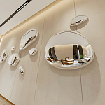 Абстрактная скульптура на стену в виде капли воды Water Outline варинант исполнения - 5 | Loft Concept во Владивостоке