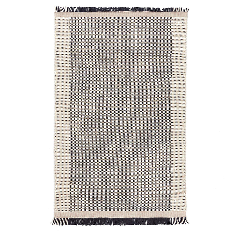 Ковер Woven from Wool с бахромой по краям Серый во Владивостоке | Loft Concept 