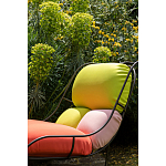 Дизайнерское разноцветное кресло на металлическом каркасе с подставкой для ног Poltronova Plasma Armchair варинант исполнения - 8 | Loft Concept во Владивостоке