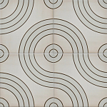 Дизайнерская плитка с узором Дорожки варинант исполнения - 1 | Loft Concept во Владивостоке