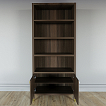 Книжный Стеллаж Elsa Dreams Walnut с задней стенкой варинант исполнения - 3 | Loft Concept во Владивостоке
