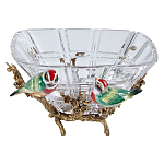 Чаша квадратная из прозрачного стекла с фигурками разноцветных птиц Eden Garden варинант исполнения - 1 | Loft Concept во Владивостоке