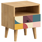 Прикроватная тумба с изображением на ящике Elise Nightstand варинант исполнения - 1 | Loft Concept во Владивостоке