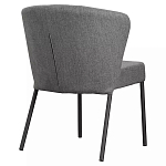Стул серый с широкой закругленной спинкой Chair Gray Attractive варинант исполнения - 3 | Loft Concept во Владивостоке