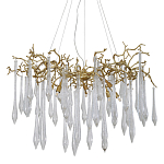 Люстра подвесная с прозрачными подвесками в форме капель Droplet Chandelier варинант исполнения - 1 | Loft Concept во Владивостоке