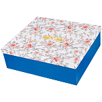 Чайный сервиз из фарфора синий на 6 персон 14 предметов Flower Porcelain Collection варинант исполнения - 4 | Loft Concept во Владивостоке