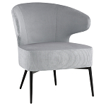 Современное мягкое кресло на металлических ножках Rakush Grey варинант исполнения - 1 | Loft Concept во Владивостоке