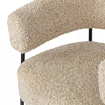Кресло полукруглое мягкое с буклированной обивкой Armchair with Boucle Upholstery варинант исполнения - 2 | Loft Concept во Владивостоке
