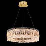 Люстра подвесная круглая из прозрачного хрусталя с золотым корпусом Selfsufficient варинант исполнения - 1 | Loft Concept во Владивостоке