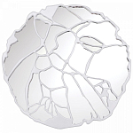 Зеркало кругле в декоративной раме белого цвета White Ratio варинант исполнения - 1 | Loft Concept во Владивостоке