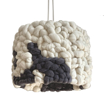 Светильник вязаный из шерсти Черно-белый варинант исполнения - 2 | Loft Concept во Владивостоке