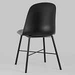 Стул из прочного пластика на металлическом основании Anora Black варинант исполнения - 5 | Loft Concept во Владивостоке