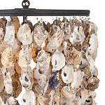 Люстра овальная с подвесками из устричных раковин Sea Ravens варинант исполнения - 1 | Loft Concept во Владивостоке