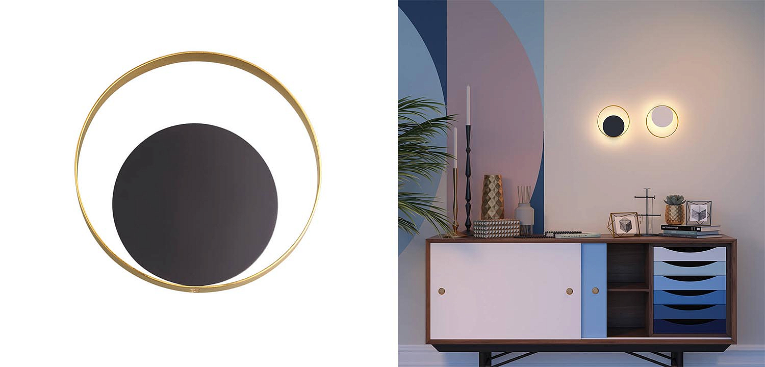 Бра Globo Ocular Sconce Circle Black Бра Globo Ocular Sconce Circle Black - Loft-Concept во Владивостоке