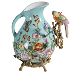 Кувшин с птичкой и  цветочным рисунком Blue Garden варинант исполнения - 2 | Loft Concept во Владивостоке
