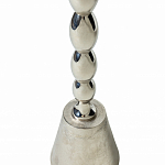 Кофейный столик с рельефной столешницей из металла Aplika Silver варинант исполнения - 5 | Loft Concept во Владивостоке