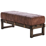 Банкетка Duncan винтажная коричневая кожа варинант исполнения - 3 | Loft Concept во Владивостоке