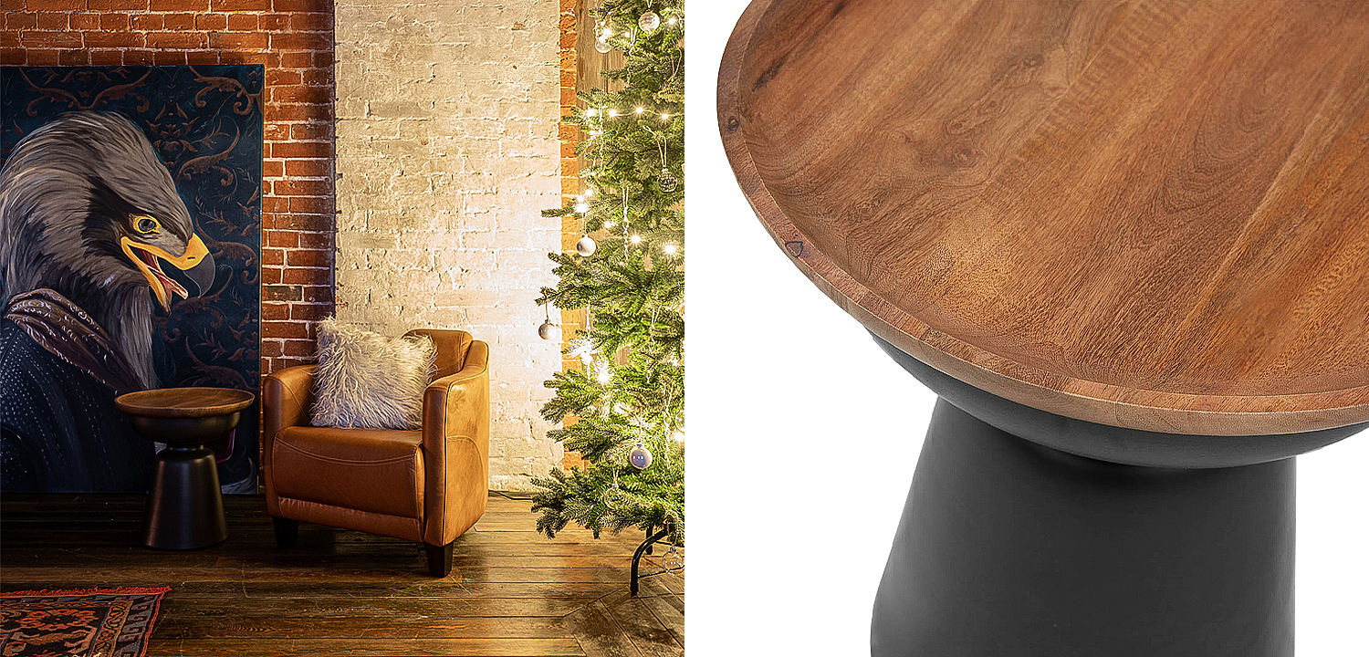 Приставной стол Keaton Round Side Table Приставной стол Keaton Round Side Table - Loft-Concept во Владивостоке