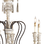 Люстра с состаренными резными элементами Graceful Profile варинант исполнения - 1 | Loft Concept во Владивостоке