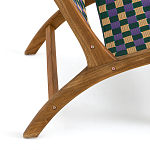 Кресло низкое из массива тика Barbados варинант исполнения - 5 | Loft Concept во Владивостоке