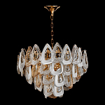 Люстра с многослойными белыми и прозрачными подвесками Character Chandelier варинант исполнения - 1 | Loft Concept во Владивостоке