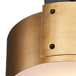 Потолочный светильник круглый светодиодный Semicircular Gold Panels старинная латунь варинант исполнения - 1 | Loft Concept во Владивостоке