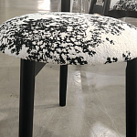 Стул обеденный деревянный с цветочной обивкой Foshan Chair варинант исполнения - 2 | Loft Concept во Владивостоке