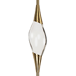 Подвесной светильник с хрустальным плафоном и бронзовым основанием Renee Glass Drops  варинант исполнения - 3 | Loft Concept во Владивостоке