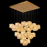 Люстра подвесная с квадратными плафонами из натурального камня Glowing Spheres варинант исполнения - 5 | Loft Concept во Владивостоке