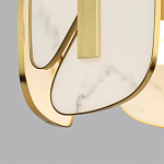 Люстра с мраморными вставками Marble Plates варинант исполнения - 4 | Loft Concept во Владивостоке