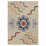 Плед хлопковый по мотивам эвенских орнаментов Ural and Siberian Patterns варинант исполнения - 1 | Loft Concept во Владивостоке