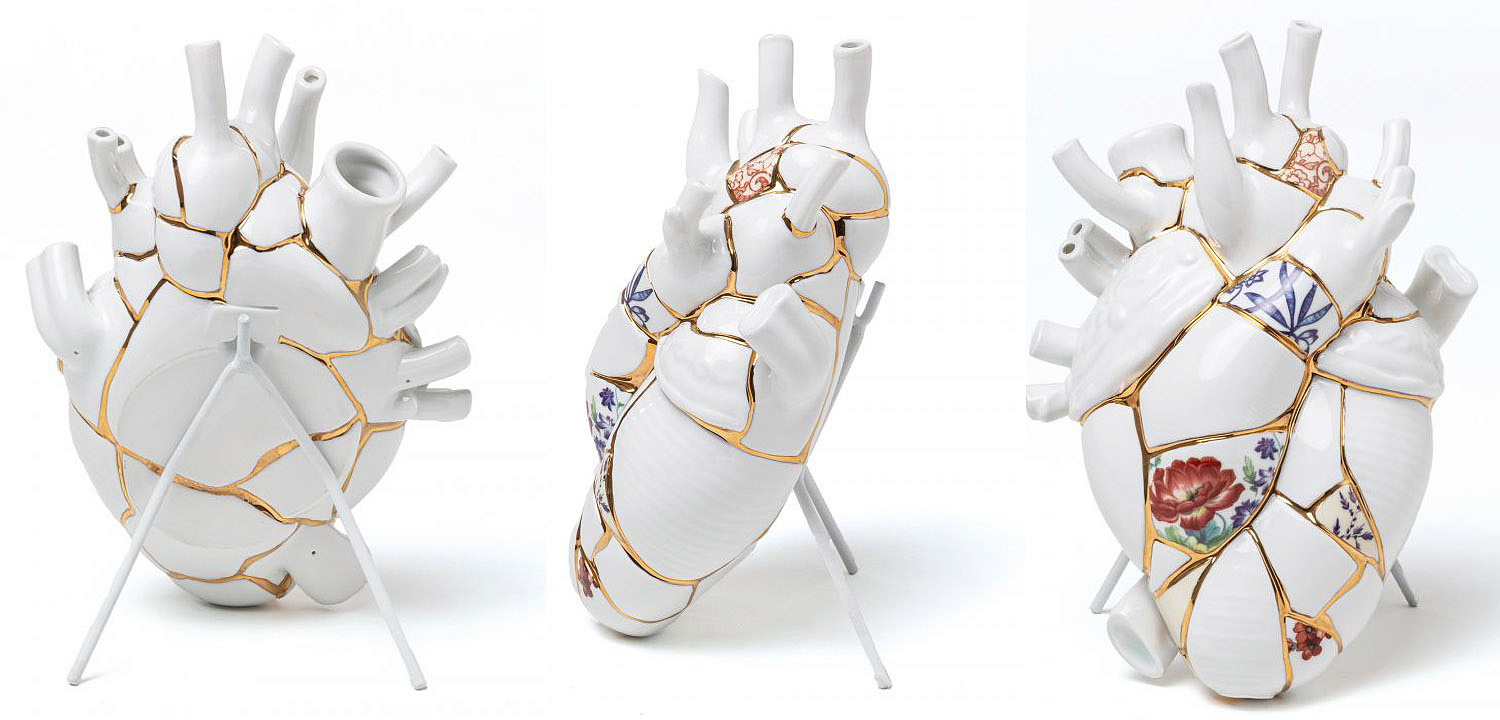Ваза Seletti Love in Bloom Kintsugi Ваза Seletti Love in Bloom Kintsugi - Loft-Concept во Владивостоке
