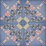 Плитка дизайнерская с узором Мангалоры варинант исполнения - 1 | Loft Concept во Владивостоке