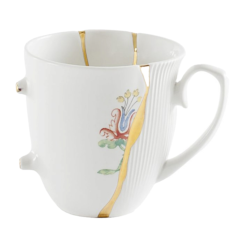 Кружка Seletti Kintsugi 2 Белый Золотой Мульти Кружка Seletti Kintsugi 2 Белый Золотой Мульти во Владивостоке | Loft Concept