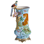 Ваза из фарфора с птицей на бронзовой ветке Garden of Eden варинант исполнения - 1 | Loft Concept во Владивостоке