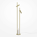 Напольный торшер светодионый золотой Lumen Duo варинант исполнения - 1 | Loft Concept во Владивостоке