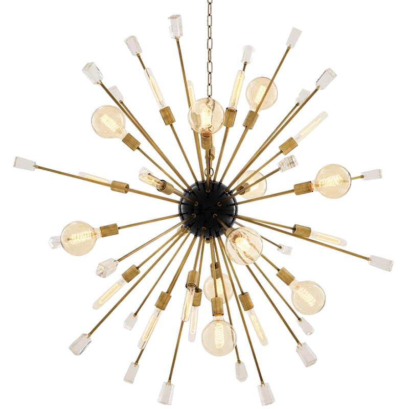 Люстра Chandelier Tivoli L Brass Латунь Черный Прозрачный (Transparent) Люстра Chandelier Tivoli L Brass Латунь Черный Прозрачный (Transparent) во Владивостоке | Loft Concept
