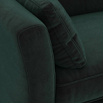 Диван с обивкой из велюра зеленый Gibbs Dark Green Sofa варинант исполнения - 4 | Loft Concept во Владивостоке