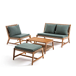 Садовый 2-х местный диван с каркасом из акации Green варинант исполнения - 4 | Loft Concept во Владивостоке