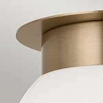 Потолочный светильник с белым матовым шарообразным плафоном Kichler варинант исполнения - 2 | Loft Concept во Владивостоке