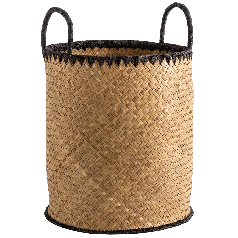 Плетеная корзина для белья с ручками Nyimbo Wicker Basket Бежевый Плетеная корзина для белья с ручками Nyimbo Wicker Basket Бежевый во Владивостоке | Loft Concept