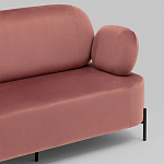 Диван в велюровой обивке цвета пыльная роза COLOR BLOCK варинант исполнения - 6 | Loft Concept во Владивостоке