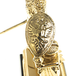 Часы настольные бронзовые из натурального камня Яшма Stone Clock варинант исполнения - 5 | Loft Concept во Владивостоке