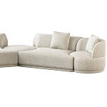 Угловой диван Calypso с поворотным механизмом и пуфом   варинант исполнения - 3 | Loft Concept во Владивостоке