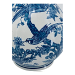 Ваза с мотивами цветущего сада с попугаями Blue Vase Inspired by Nature варинант исполнения - 3 | Loft Concept во Владивостоке