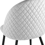 Мягкий стул в сером велюре Miruna Chair варинант исполнения - 6 | Loft Concept во Владивостоке