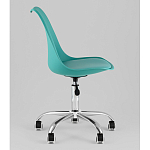 Офисный стул на металлическом основании EGGERY Blue пластик варинант исполнения - 4 | Loft Concept во Владивостоке