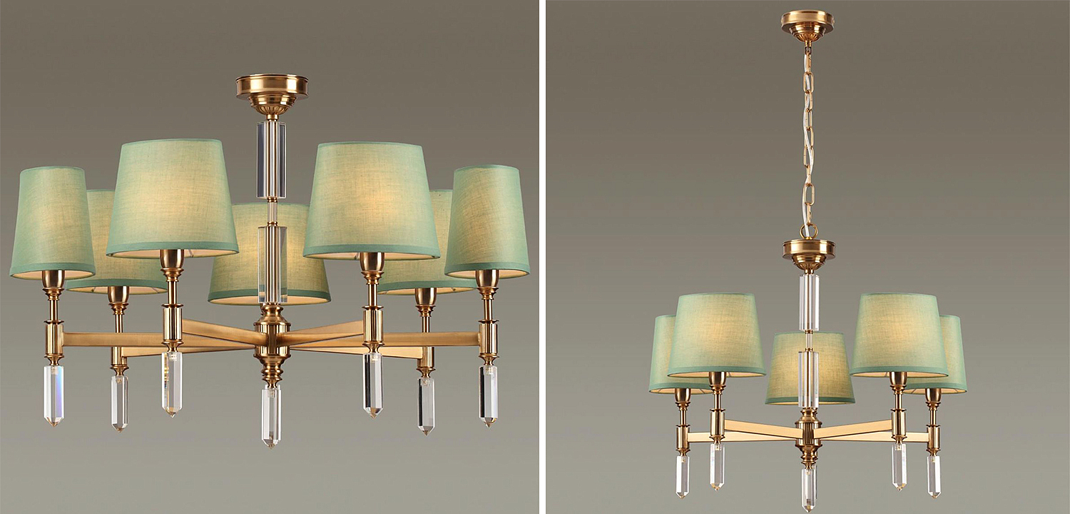 Люстра Ramona Green Chandelier Люстра Ramona Green Chandelier - Loft-Concept во Владивостоке